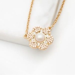 NWT Kate Spade Cream Park Floral Necklace